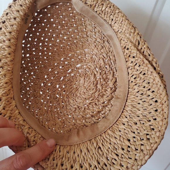 Vtg 1950's Straw Casquette Hat Made in USA size M - Picture 4 of 13